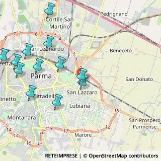 Mappa Via Parigi, 43123 Parma PR, Italia (2.53917)