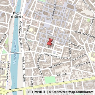 Mappa Borgo Antini, 3, 43121 Parma, Parma (Emilia Romagna)