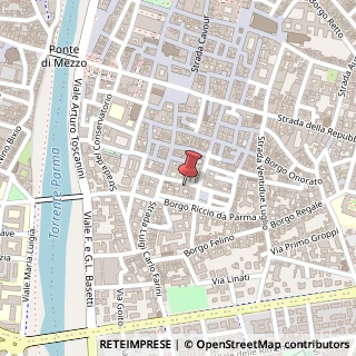 Mappa Borgo Antini, 3, 43121 Parma, Parma (Emilia Romagna)