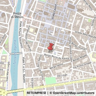 Mappa Via Barbiano, 21, 43121 Parma, Parma (Emilia Romagna)