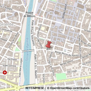 Mappa Borgo Omero Masnovo, 2, 43121 Parma, Parma (Emilia Romagna)