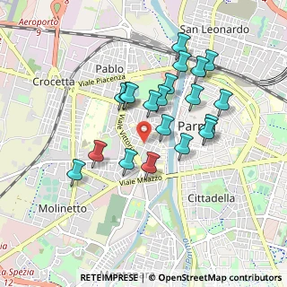 Mappa Via della Salute, 43125 Parma PR, Italia (0.814)