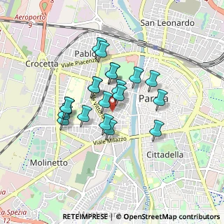 Mappa Via della Salute, 43125 Parma PR, Italia (0.6745)
