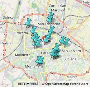 Mappa Strada Farini Bgo Riccio, 43121 Parma PR, Italia (1.336)