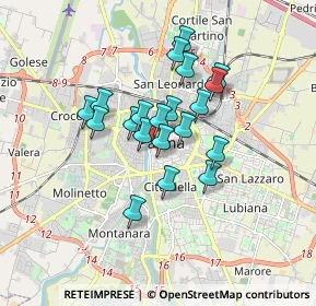 Mappa Strada Farini Bgo Riccio, 43121 Parma PR, Italia (1.308)