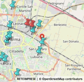 Mappa Via Strasburgo, 43123 Parma PR, Italia (2.68357)