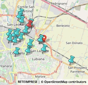 Mappa Via Strasburgo, 43123 Parma PR, Italia (2.22)