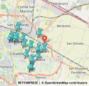Mappa Via Strasburgo, 43123 Parma PR, Italia (2.145)