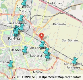 Mappa Via Strasburgo, 43123 Parma PR, Italia (2.56929)