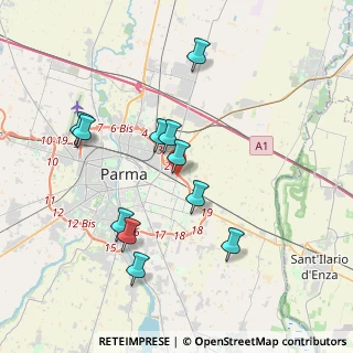 Mappa Via Strasburgo, 43123 Parma PR, Italia (3.64818)