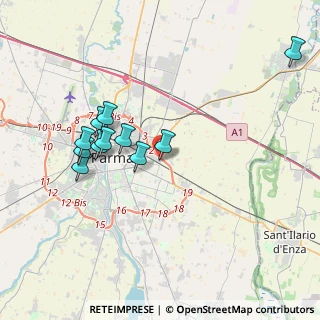 Mappa Via Strasburgo, 43123 Parma PR, Italia (3.62091)