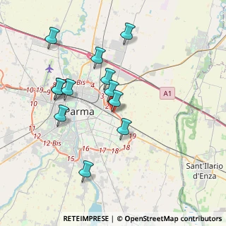 Mappa Via Strasburgo, 43123 Parma PR, Italia (3.665)