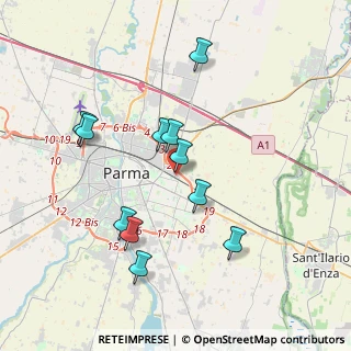 Mappa Via Londra, 43123 Parma PR, Italia (3.58636)