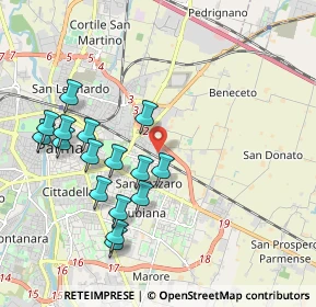 Mappa Via Londra, 43123 Parma PR, Italia (2.02875)