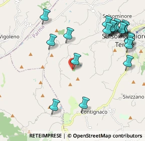 Mappa Località Cangelasio, 43039 Salsomaggiore Terme PR, Italia (2.611)