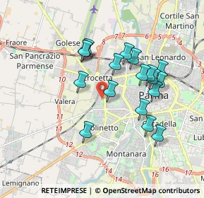 Mappa Via Monsignore Evasio Colli, 43126 Parma PR, Italia (1.66278)