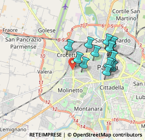 Mappa Via Mons. Evasio Colli, 43126 Parma PR, Italia (1.60533)