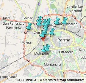 Mappa Via Mons. Evasio Colli, 43126 Parma PR, Italia (1.20231)