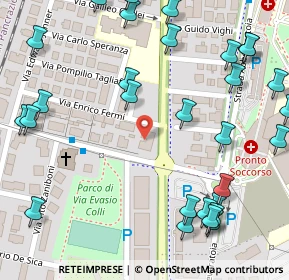 Mappa Via Mons. Evasio Colli, 43126 Parma PR, Italia (0.18276)