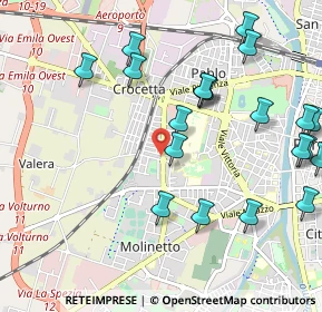 Mappa Via Mons. Evasio Colli, 43126 Parma PR, Italia (1.2125)