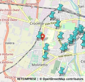 Mappa Via Mons. Evasio Colli, 43126 Parma PR, Italia (1.3055)