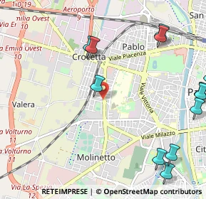 Mappa Via Mons. Evasio Colli, 43126 Parma PR, Italia (1.46167)