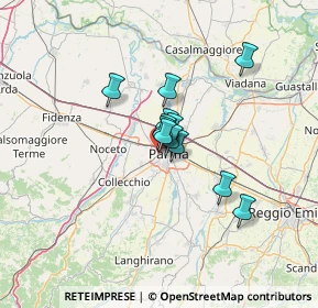 Mappa Via Mons. Evasio Colli, 43126 Parma PR, Italia (7.6375)