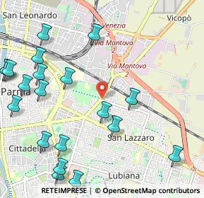 Mappa Via Mantova, 43123 Parma PR, Italia (1.4285)
