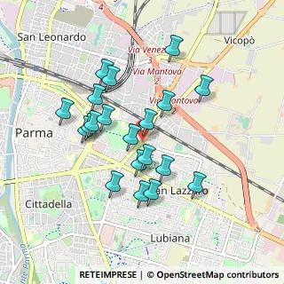 Mappa Via Mantova, 43123 Parma PR, Italia (0.819)