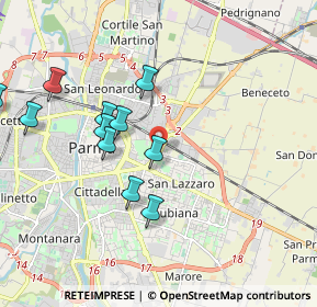 Mappa Via Mantova, 43123 Parma PR, Italia (1.94727)