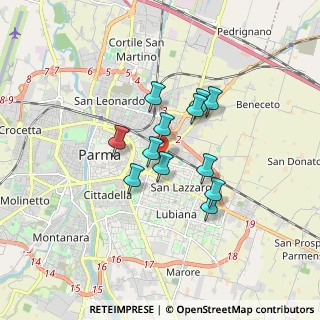 Mappa Via Mantova, 43123 Parma PR, Italia (1.25)