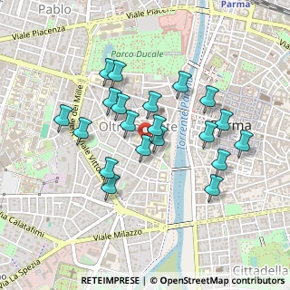 Mappa Vicolo Flavio Gioia, 43125 Parma PR, Italia (0.41)