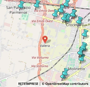 Mappa Strada Valera di Sopra, 43126 Parma PR, Italia (1.5445)