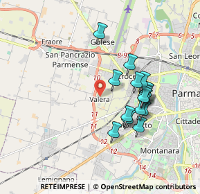 Mappa Strada Valera di Sopra, 43126 Parma PR, Italia (1.61875)