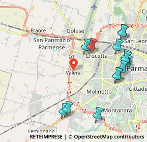 Mappa Strada Valera di Sopra, 43126 Parma PR, Italia (2.42214)