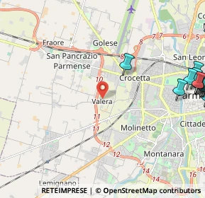Mappa Strada Valera di Sopra, 43126 Parma PR, Italia (3.54333)