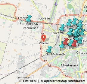 Mappa Strada Valera di Sopra, 43126 Parma PR, Italia (2.5235)