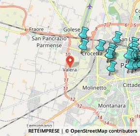 Mappa Strada Valera di Sopra, 43126 Parma PR, Italia (2.795)