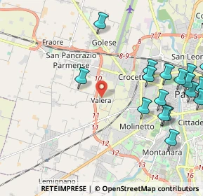 Mappa Strada Valera di Sopra, 43126 Parma PR, Italia (2.80778)