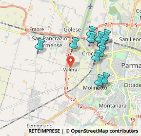 Mappa Strada Valera di Sopra, 43126 Parma PR, Italia (1.73364)