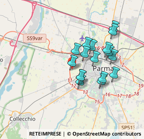 Mappa Strada Valera di Sopra, 43126 Parma PR, Italia (2.97294)