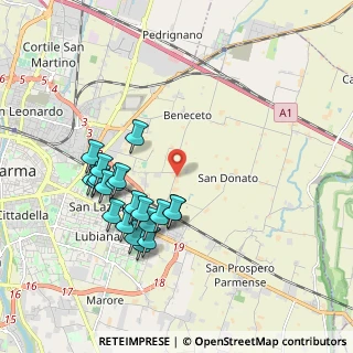 Mappa Strada Beneceto, 43122 Parma PR, Italia (1.888)