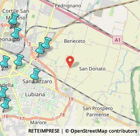 Mappa Strada Beneceto, 43122 Parma PR, Italia (3.40364)
