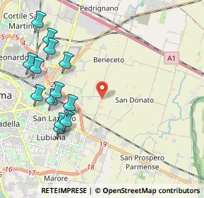 Mappa Strada Beneceto, 43122 Parma PR, Italia (2.39308)