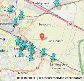 Mappa Strada Beneceto, 43122 Parma PR, Italia (2.424)