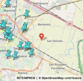 Mappa Strada Beneceto, 43122 Parma PR, Italia (2.99706)