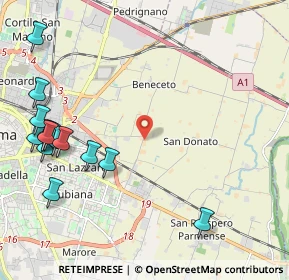 Mappa Strada Beneceto, 43122 Parma PR, Italia (2.77357)