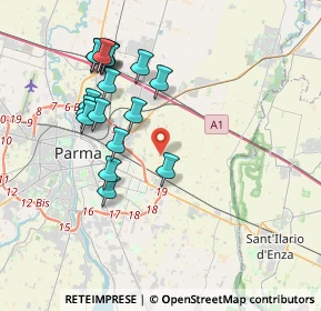 Mappa Strada Beneceto, 43122 Parma PR, Italia (3.81167)