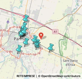 Mappa Strada Beneceto, 43122 Parma PR, Italia (3.51857)