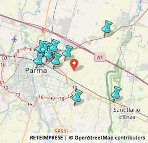 Mappa Strada Beneceto, 43122 Parma PR, Italia (3.49)